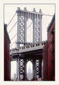 Manhattan Bridge w/Empire State seen 