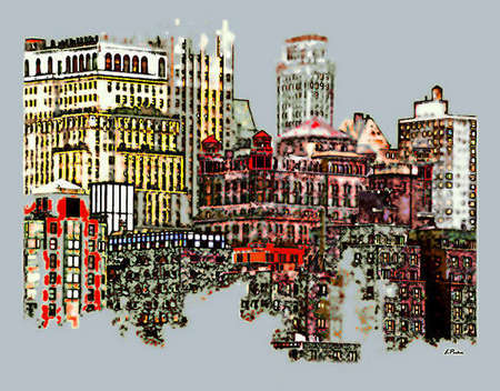 Unfinished Manhattan-impressionism