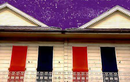 Row houses, New Orleans--abstract